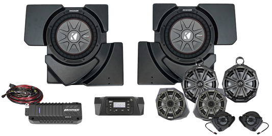 8 Speaker Plug And Play Kit W/ 8" Cage Pods Kicker