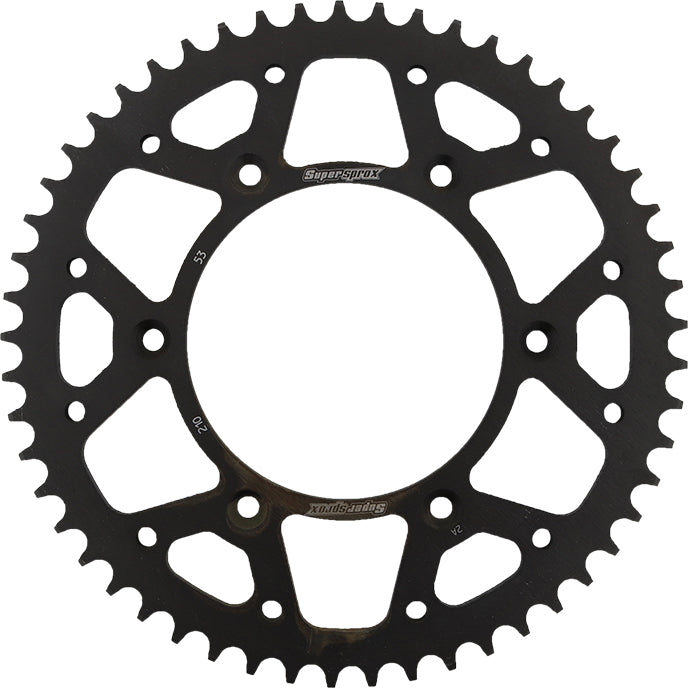 Rear Sprocket Steel 53t 520 Blk Hon