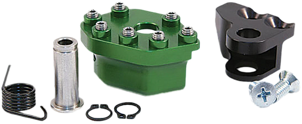 Rotating Rear Brake Lever Tip Green