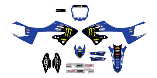 Complete Kit 23 Blue Mey Yz 125/250 Wht Bg