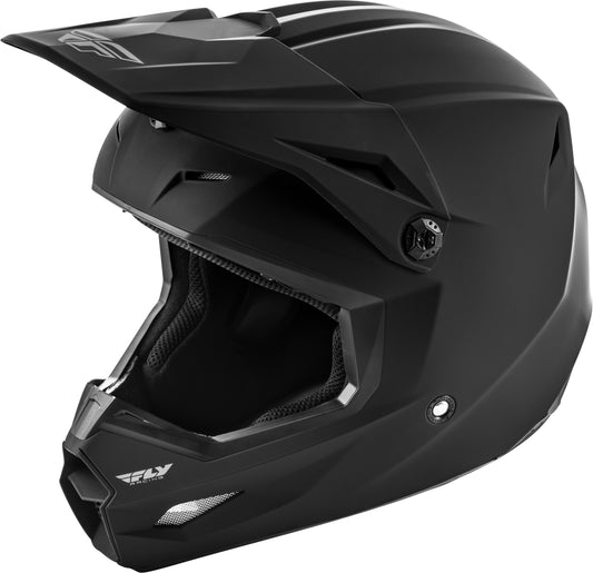 Youth Kinetic Solid Helmet Matte Black Ym