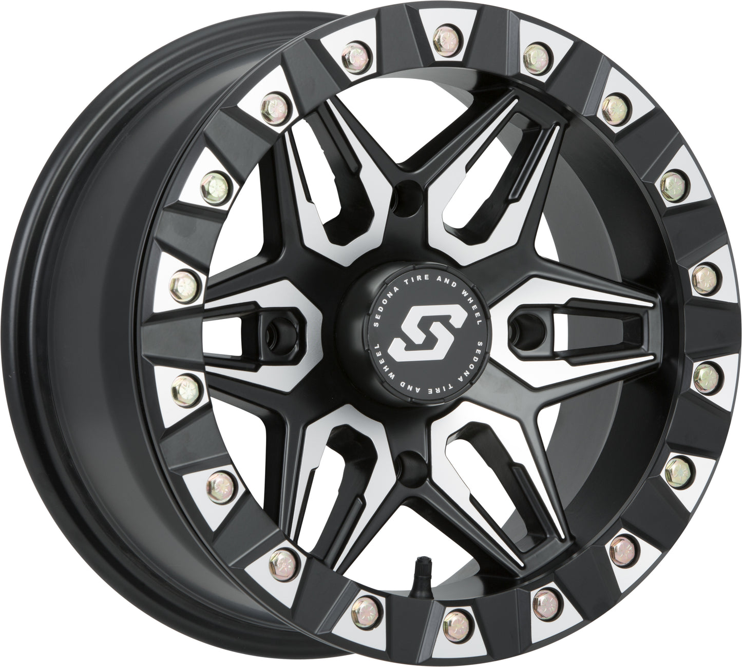Split 6 Bdlk Wheel 14x7 4/110 5+2 (+10mm) Blk/Machined