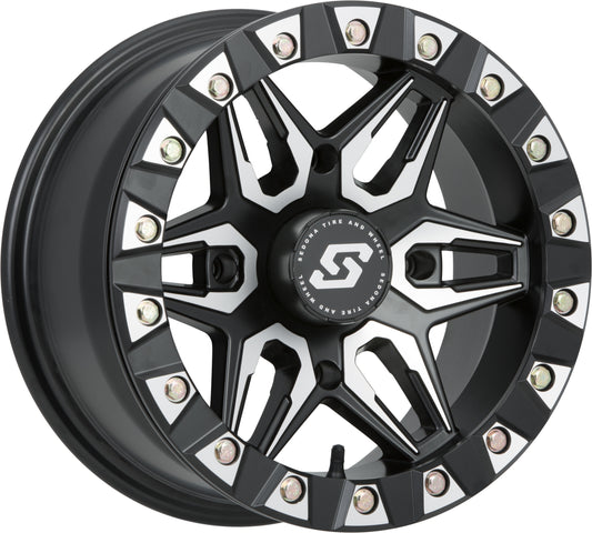 Split 6 Bdlk Wheel 14x7 4/110 5+2 (+10mm) Blk/Machined