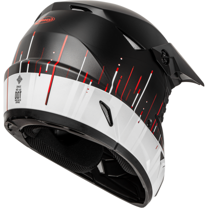 Youth Mx 46y Frequency Offroad Helmet Matte Black/White Ym