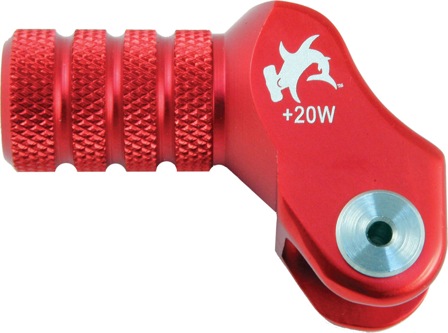 Billet Shift Lever Offset Tip Red +20mm