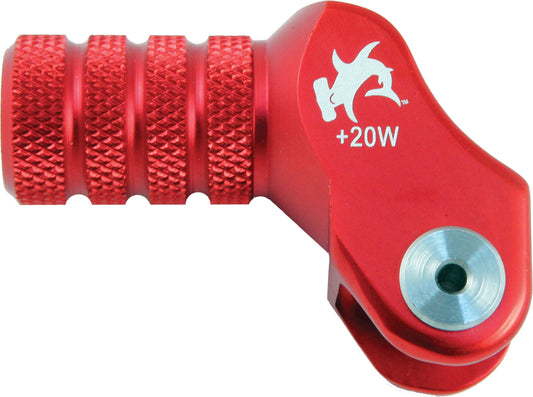 Billet Shift Lever Offset Tip Red +20mm