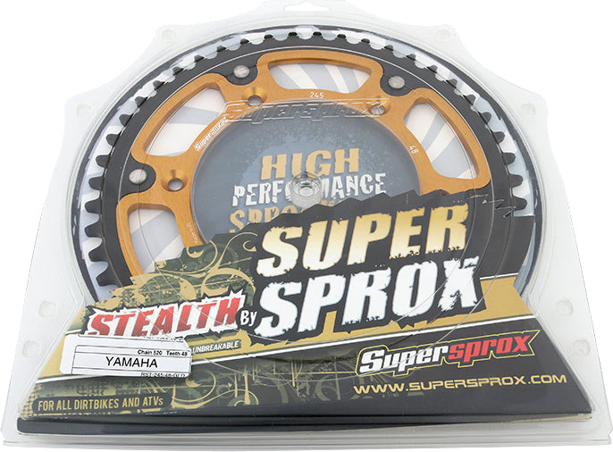 Rear Stealth Sprocket Alu/Stl 48t 520 Gld Yam