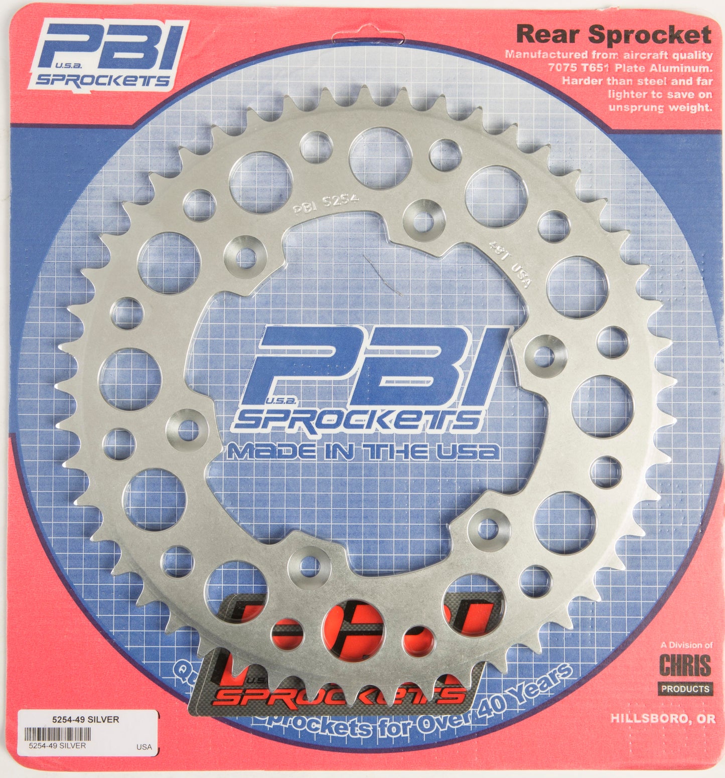 Rear Sprocket Aluminum 49t 520 Hus/Husq/Ktm