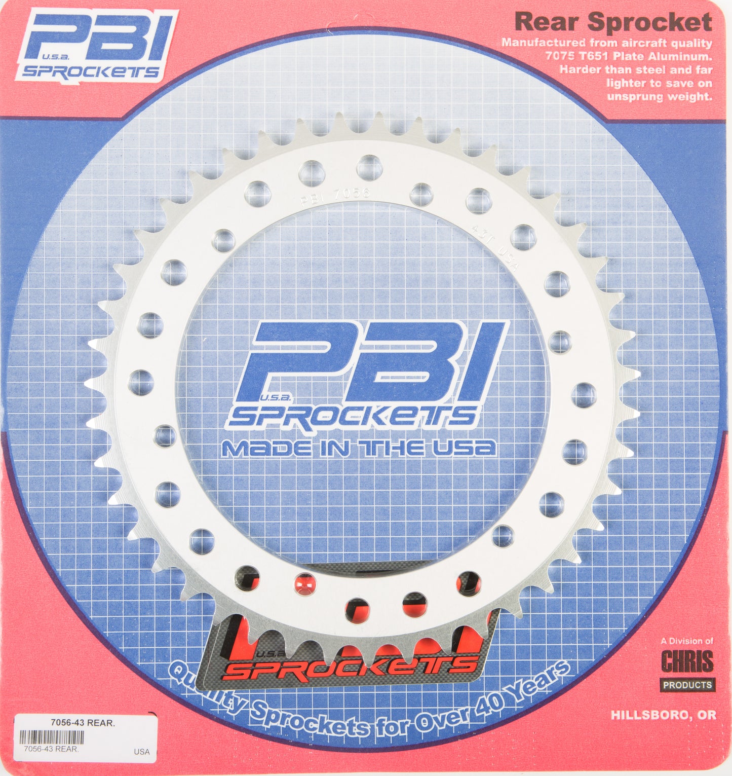 Rear Sprocket Aluminum 43t 520 Yam