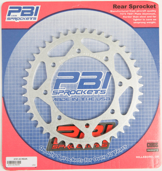 Rear Sprocket Aluminum 43t 520 Kaw