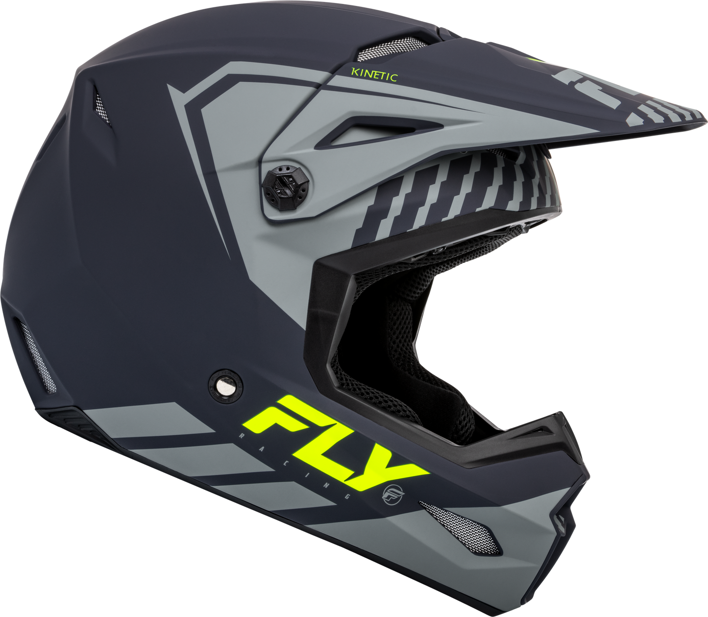 Youth Kinetic Menace Helmet Matte Grey/Hi Vis Yl