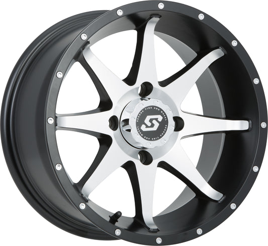 Storm Wheel 14x7 4/110 5+2 (+10mm) Blk/Machined