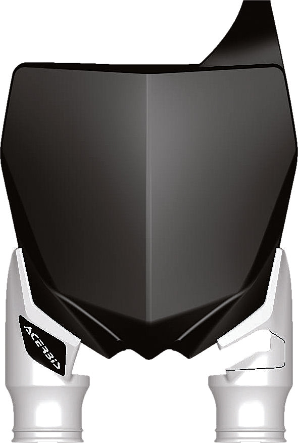 Front Number Plate Black/White