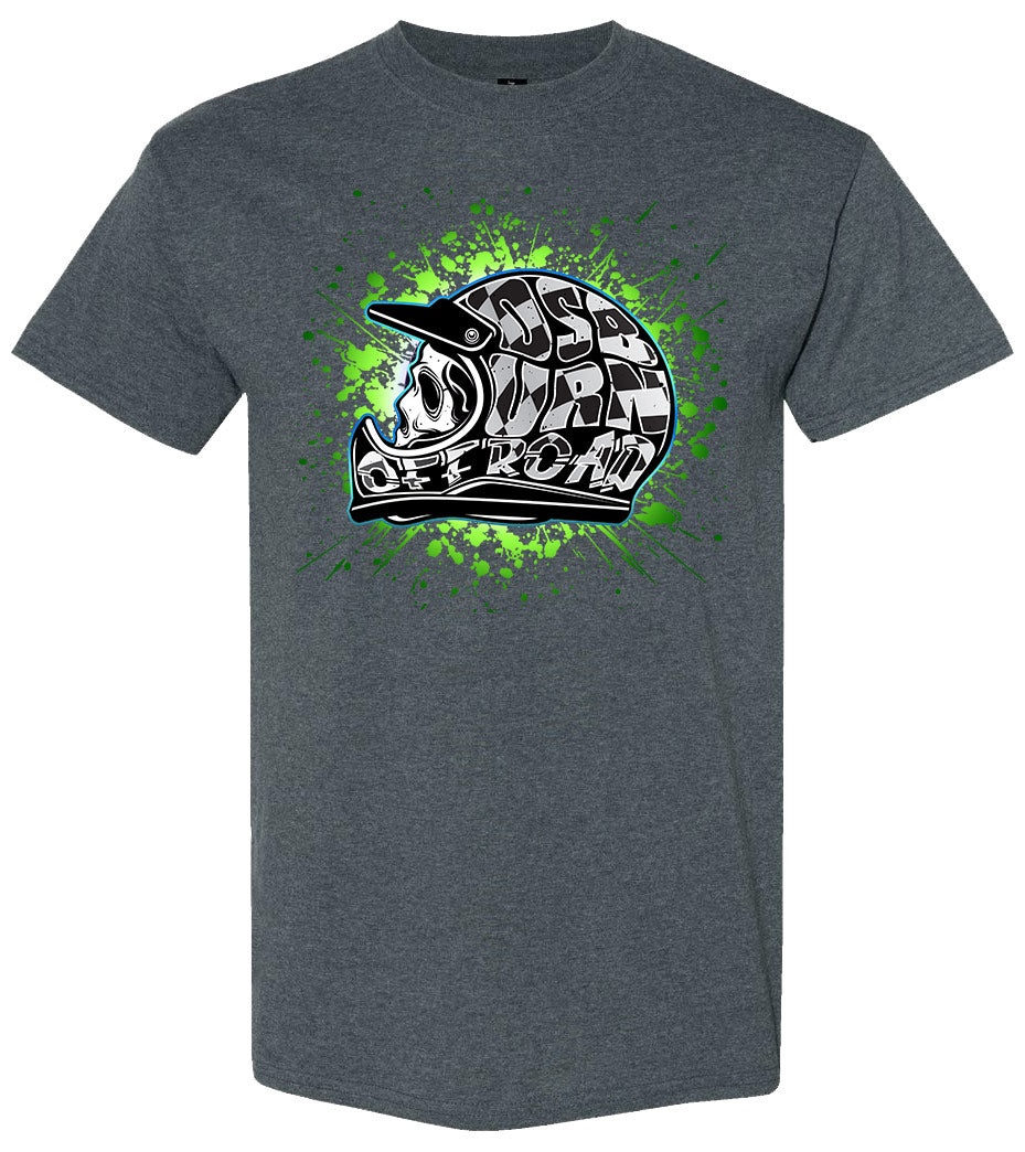 Osburn Offroad Name Helmet Green Tee