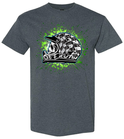 Osburn Offroad Name Helmet Green Tee