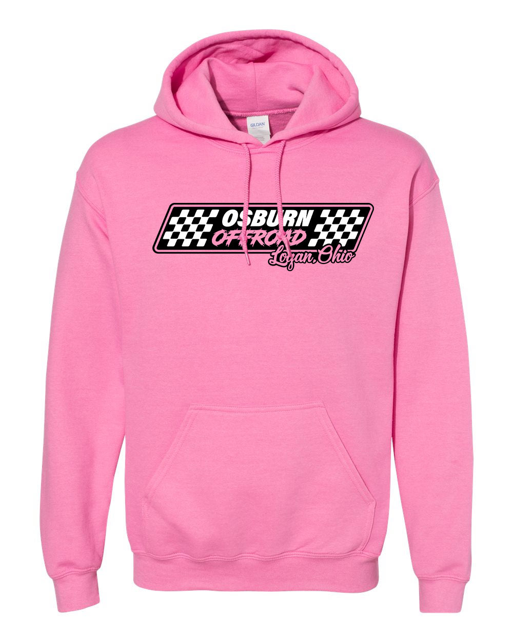 Osburn Offroad Racer Logo Hoodie Pink