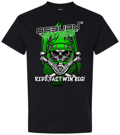Osburn Offroad Ride Fast Green Tee