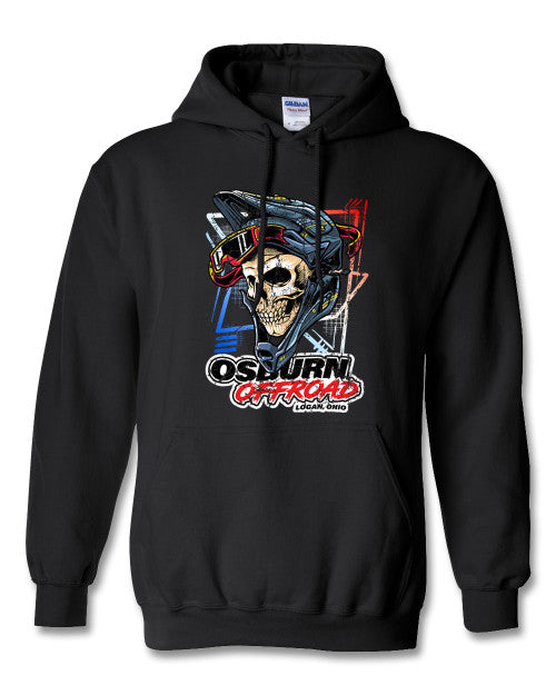 Skull Mask Hoodie Black